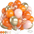 Fall Balloons, 12 Inch Orange and Sand Gold Balloons by FEYG
