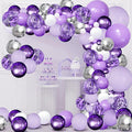 Purple Balloons Garland Arch Kit, Party | Lavender Pastel Purple Metallic by Zesliwy
