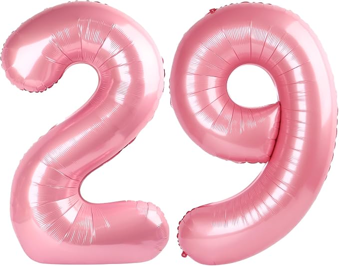 Number Balloons 29 Balloon 40 inch Pearl Pink by Enyeopd