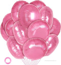 20 Pcs Pink Round Shaped Balloons, 18 Inch Round Foil Balloon, Giant Round by YOTHORN