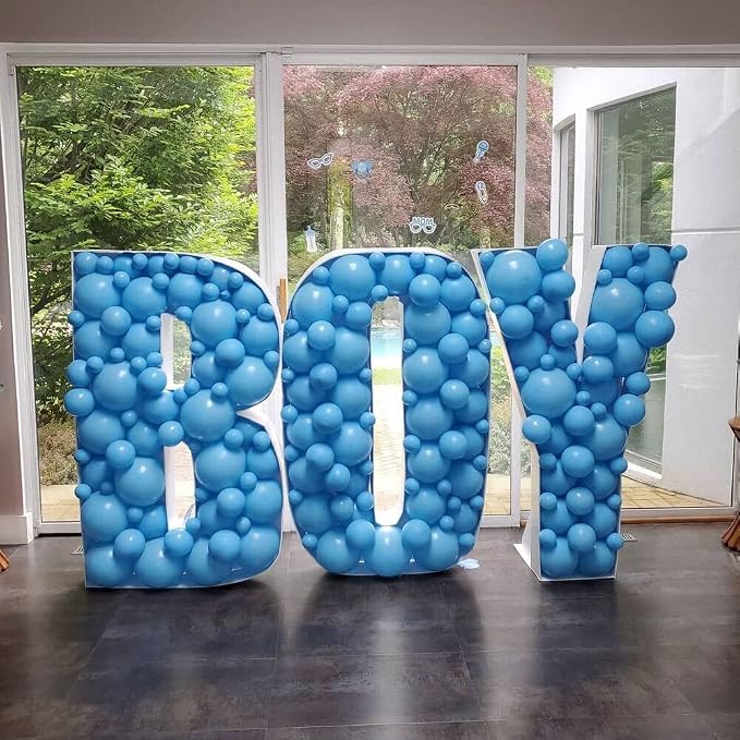 Marquee Letters 3FT Tall Mosaic Balloon Frame Pre-Cut Foam Board Letter R | - Image 5