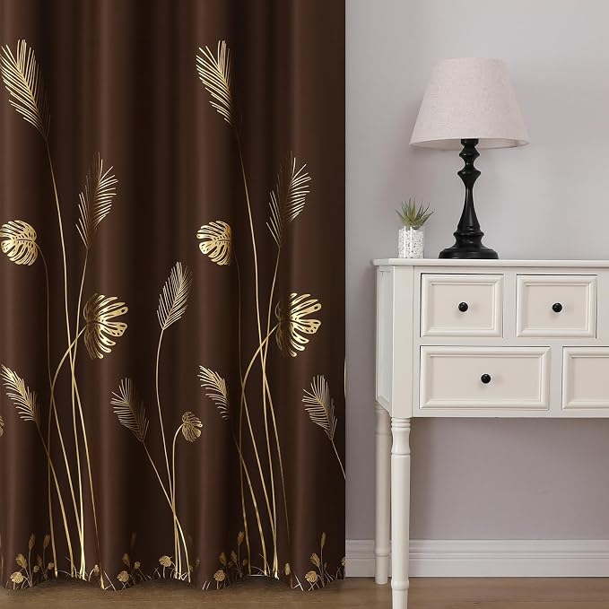 Brown Blackout Curtains for Living Room 84 Inch Length 2 Panels Set, Room - Image 2