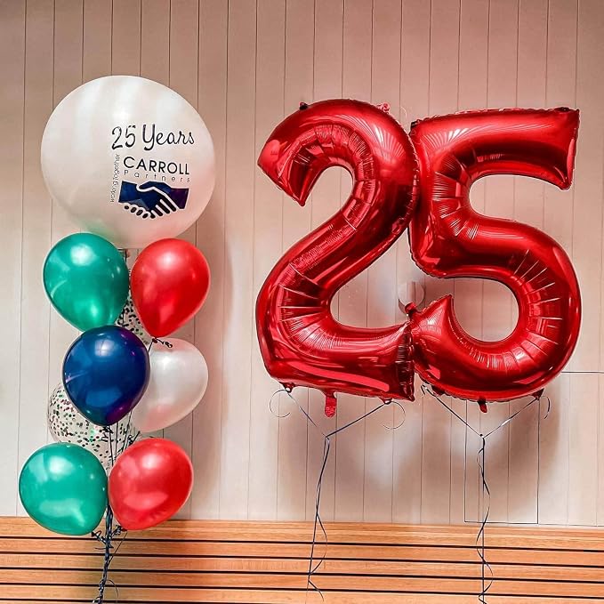 40 Inch Red 11 Balloons Giant Number 11 Balloons Red 11 Birthday Balloons 11th - Image 7