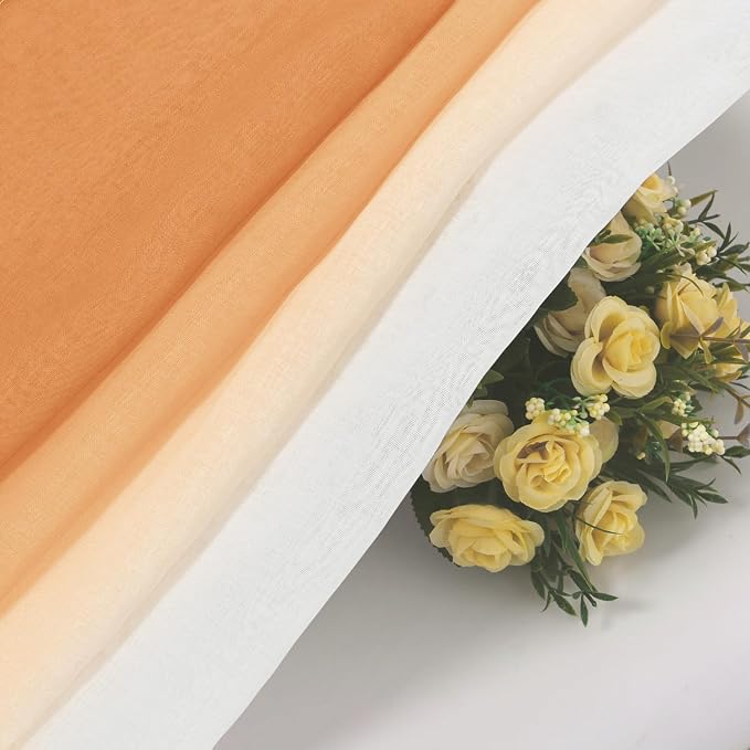 DWCN Ombre Short Sheer Curtains - Image 4