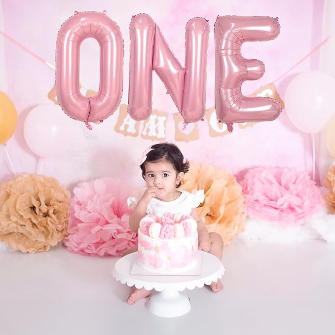 Pastel Pink W Balloon, 40 Inch Giant Baby Pink Mylar Helium Foil Letter W - Image 3