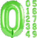 40 Inch Number 0 Balloons for Birthday Party Decorations, 0-100 Fruit Green by FOBELEC