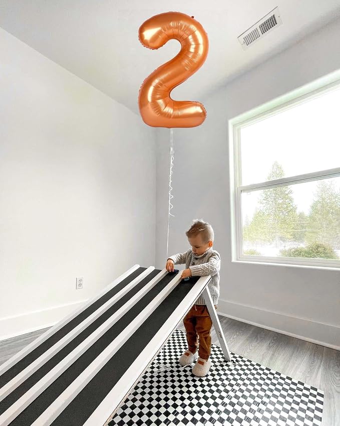 2 Balloon - Orange Birthday Number Balloons, 40 Inch Decorations Men Women | - Image 3