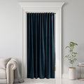 Navy Blue Curtain for Doorway 80 inch Length, Back Tab Velvet Thermal Insulated by StangH