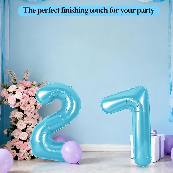 Number 19 Balloons for 19th Birthday Party Decorations, 0-100 Large No.19 - Image 5
