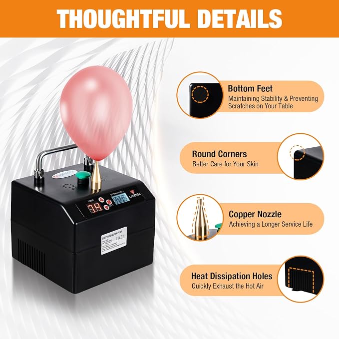 Electric Air Balloon Pump, B231 Lagenda Portable Electric Balloon Pump - Image 8