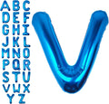 40 Inch Blue Letter V Balloon Big Foil Helium Letter Balloons A-Z | Giant Large by SULALABOO