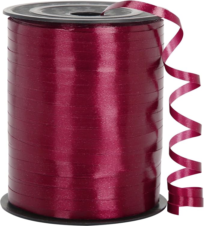 Burgundy Red Curling Ribbon by OMISELIO