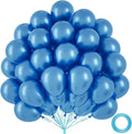 50pcs Metallic Blue Balloons, 12inch Chrome Blue Latex Helium Balloons | by Colorfullifefromnowon
