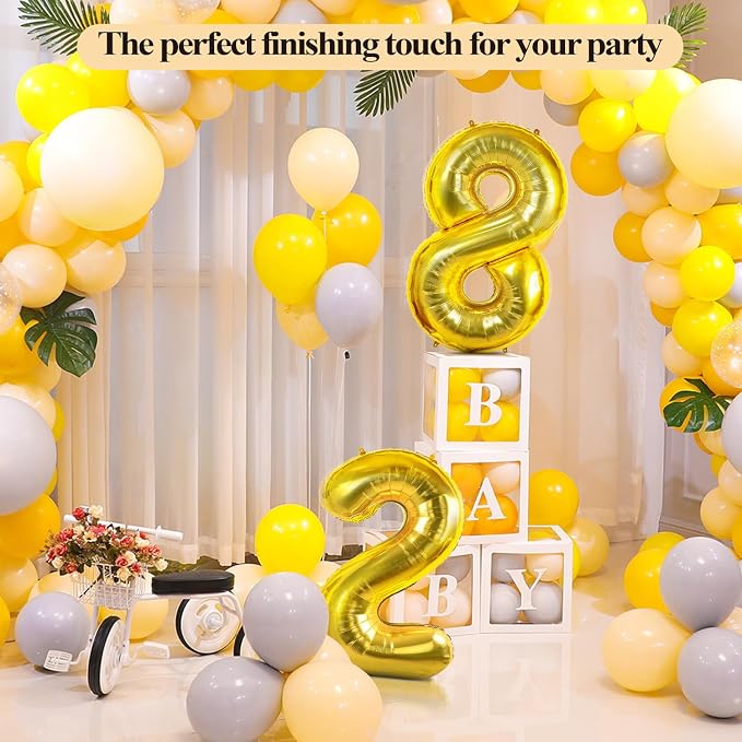 Number 87 Balloons for 87th Birthday Party Decorations, 0-100 Large No.87 - Image 5