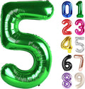 5 Balloon - Green Birthday Number Balloons, 40 Inch Decorations Men Women | by ALPHADELTAPI