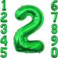 Green Number 2 Balloon 40 Inch, Foil Numeral Double Joyful Green Parties | by Unknown
