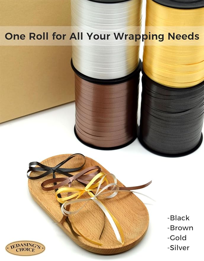 Curling Ribbon Yellow Ribbon for Gift Wrapping 500 Yards x 1/5" Wide | Balloon - Image 5