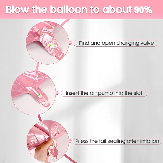 10 Balloon - Pastel Pink Birthday Number Balloons, 40 Inch Decorations | Pastel - Image 6
