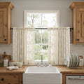 Kotile Beige Sheer Lace Curtains by Kotile+Curtains