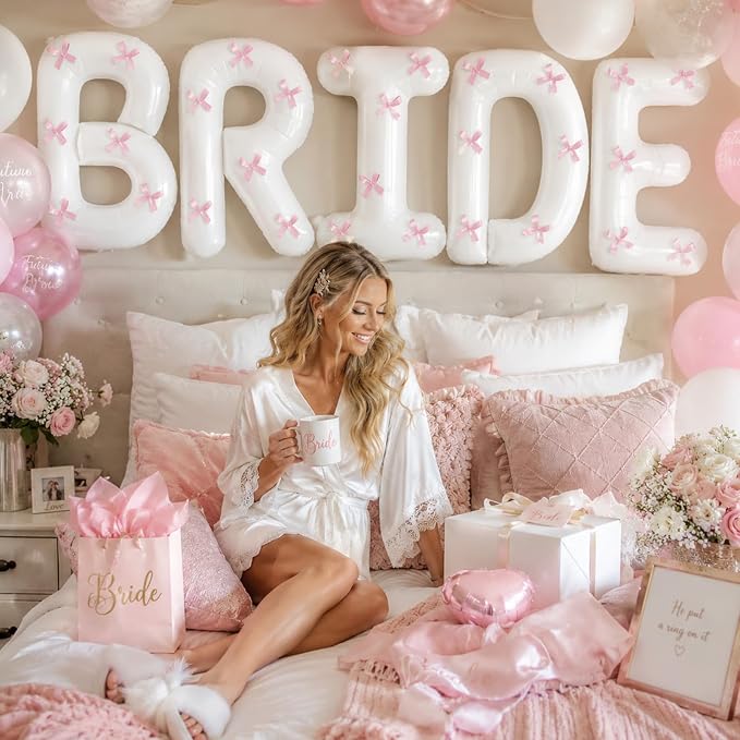 40 Inch BRIDE Balloons Bachelorette Party Decorations, Bridal Shower Banner - Image 3