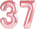 40 Inch Number 37 Balloons for 37th Birthday Party Decorations, 0-100 Jewelry by FOBELEC