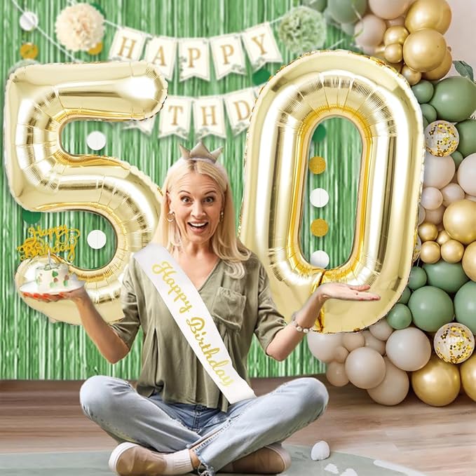 Light Gold 54 45 Balloon Numbers, 40 Inch Large 54th 45th Birthday Balloons - Image 5