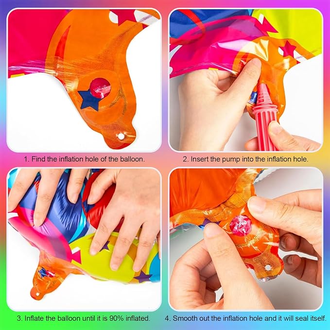 40 Inch Rainbow Balloon Number 17 Balloons, Giant 17th Birthday Supplies | Huge - Image 5