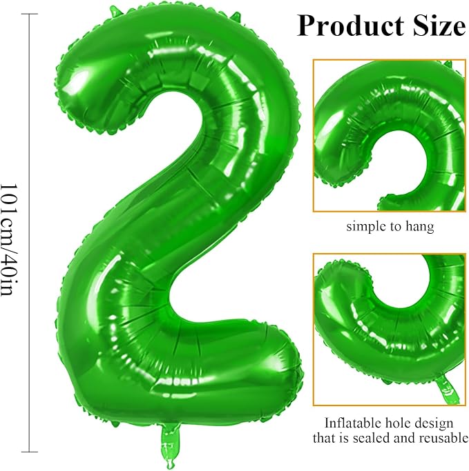 Number 72 Balloons for 72nd Birthday Party Decorations, 0-100 Large No.72 - Image 2