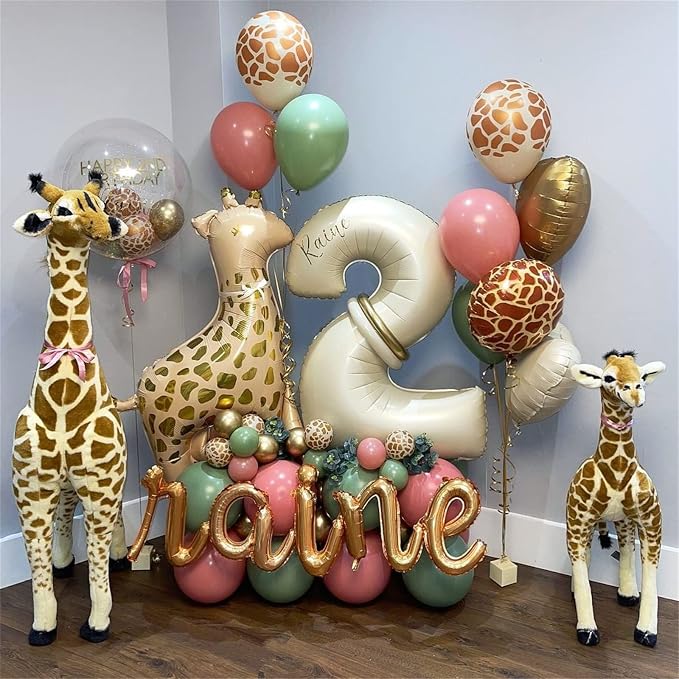 Beige 18 Birthday Balloons Number, 40 Inch Large Cream Foil 1 & 8 Balloon - Image 4