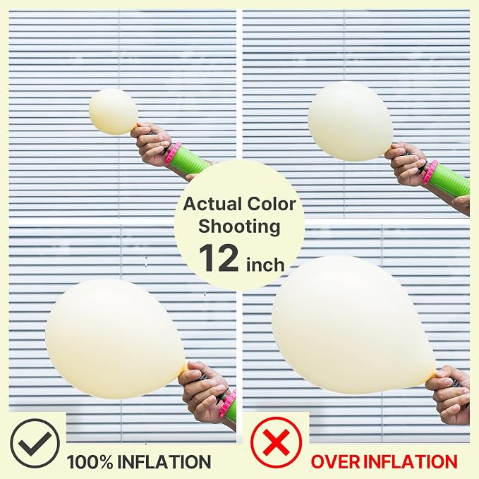 PartyWoo Pastel Yellow Balloons 50pcs Light Pale Yellow Color | 5 Inch Balloons - Image 4