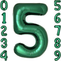 Dark Green Number 5 Balloons Large Emerald Green Number Balloons 40 Inch Jungle by cocodino