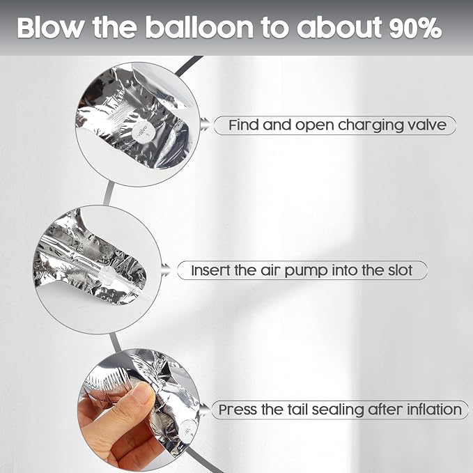 29 Balloon - Silver Birthday Number Balloons, 40 Inch Decorations Men Women | - Image 6