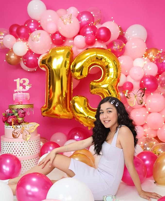 Number Balloon Gold Number 3 for 3rd 33 Birthday Party Decorations, 40 Inch | - Image 5