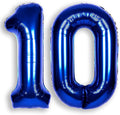 40 Inch Navy Blue Big Number 10 Balloon 0-9 Large Helium | Royal Blue Balloons by SULALABOO