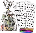 Coqofa 100 Pcs 6"X10" Dog Paw Bone Cellophane Treat Bags by COQOFA