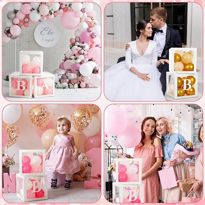 12 Pcs Transparent Wedding Balloon Boxes - Image 6