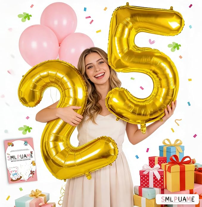 40 Inch Gold 15 Balloons Number, 15th Birthday Decoration Boys Girl | Large - Image 4