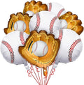 Skylety 8 Pcs Baseball Balloons Baseball Foil Glove Balloon Birthday Party by Skylety