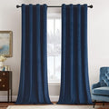 MIULEE Velvet Curtains Navy Blue 52 x 108 Inch Length Set of 2 | Extra Long by MIULEE