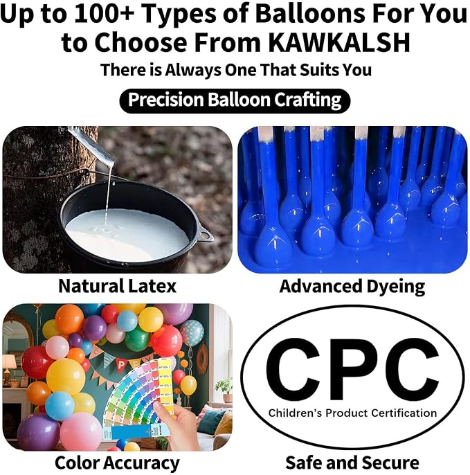 200pcs Balloons 5 Inch Assorted Colors, Small Mini Rainbow Latex Balloons - Image 3
