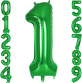 Dark Green Number 1 Balloon 40 Inch, Big Large Foil Helium Number Balloons by AIQINHU
