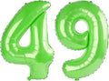 40 Inch Number 49 Balloons for 49th Birthday Party Decorations, 0-100 Fruit by FOBELEC