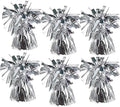 Chochkees 6-Count Silver Metallic Balloon Weights, Birthday Party Favors by Chochkees