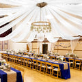 8 Panels White Ceiling Drapes for Wedding 5ftx10ft Arch Draping Fabric Sheer by Showgeous