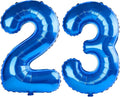 40 Inch Number 23 Balloons for 23rd Birthday Party Decorations, 0-100 Dark Blue by FOBELEC