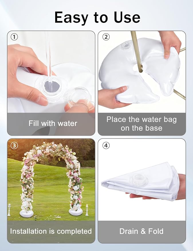 8 Pcs Water Weight Bags for Balloon Column Stand and Arch | Balloon Weights - Image 4