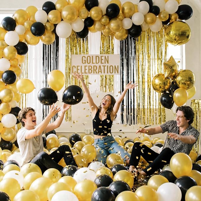 Gold Balloons, Baby Shower, Anniversary, Graduation, Wedding Decorations - Image 8