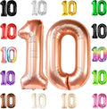 KatchOn Rose Gold 10 Balloon Number 40 Inch, 10th Birthday Decorations | Rose by KatchOn