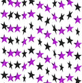 BEISHIDA 6Pcs Black and Purple Star Garland Decor Twinkle Paper Star Streamers by Beishida