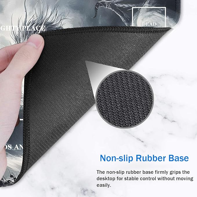 for TCG Playmat with Zones, Non-Slip Rubber Bottom Trading Card Game Mat with - Image 4